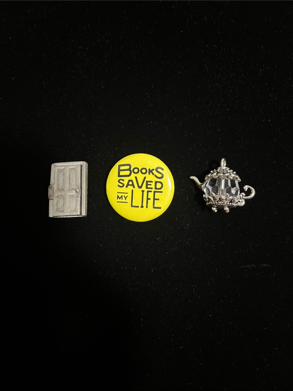 Button Pin, Brooch & Pendant Trio